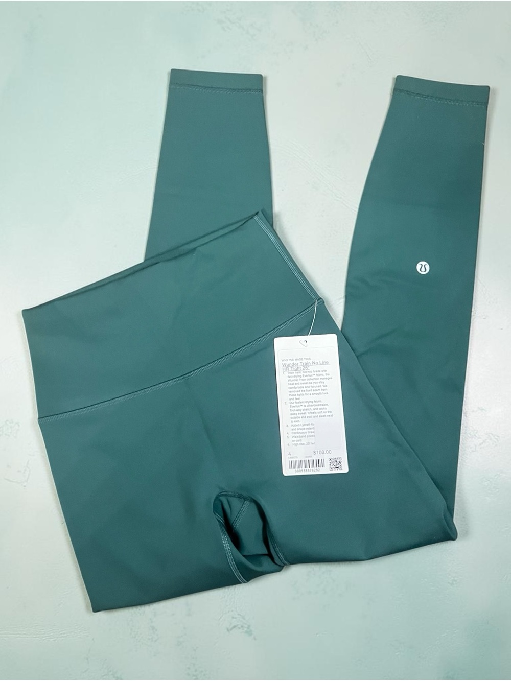 🌟 Lululemon Wunder Train No-Line HR Tight 25" - NWT - Deep Marina - Size 4 🌊